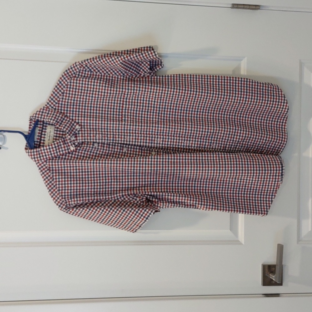Stitchfix Hawker Rye Shirt L Red White Blue